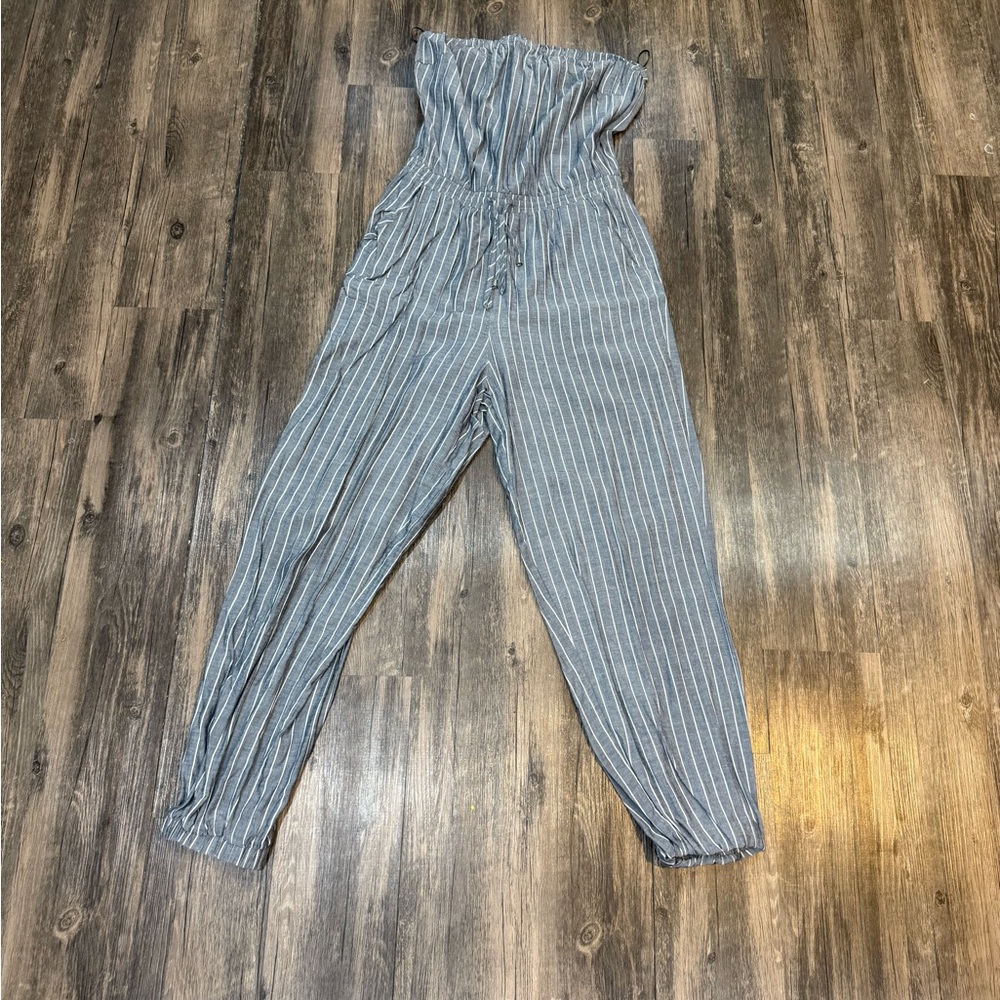 HYFVE Pinstripe Jumpsuit in Gray